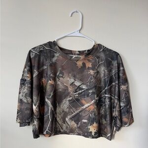 Camouflage Print Top